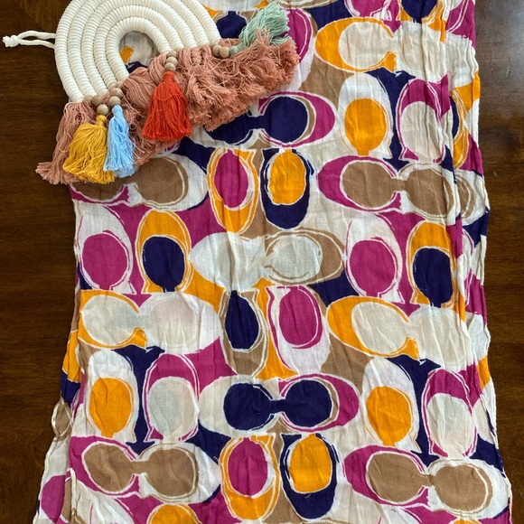 Multicolored Coach Scarf - Picture 3 of 4